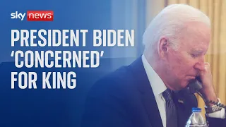 President Biden has expressed his 'concern for the King'