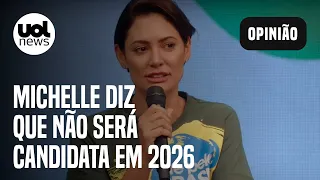 Michelle Bolsonaro diz que não será candidata em 2026: 'Oposição, fiquem tranquilos'