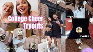 COLLEGE CHEER TRYOUTS + RING CEREMONY | Florida State University