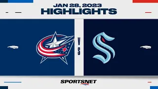 NHL Highlights | Blue Jackets vs. Kraken - January 28, 2023