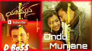 ondu munjane Kannada song | yajamana Kannada film | romantic song | d boss song | like d boss fans