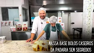 Massa Base para Vários Sabores de Bolos Caseiros da Padaria sem Segredos