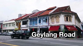 Geylang Road Walking Tour [Singapore] 4K & Binaural Audio