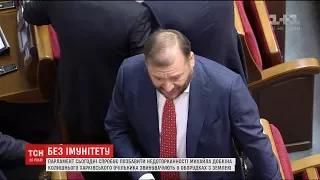 Депутати розглядатимуть питання зняття недоторканості з Михайла Добкіна