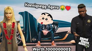 GTA 5: Franklin Want To Buy Koenigsegg Agera😨🐎Without Money 😫🤑Shinchan Rich 😱 Ps Gamester
