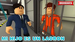 MI HIJO ES UN LADRON | Roblox Brookhaven rp🏡 |Mini Pelicula - Historia de Roblox