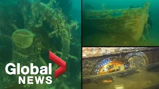 HMS Terror: New video from inside Arctic wreck reveals artifacts frozen in time