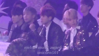 BTS Seventeen reaction to REDVELVET @MMA2016