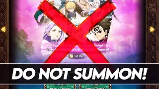 *GLOBAL PLAYERS* DO NOT SUMMON ON THIS BANNER!! BAIT FOR FESTIVAL KING! (7DS Info) 7DS Grand Cross