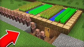 Нашол Секретною Базу жителей под огородом | Minecraft