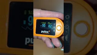 Pulsoximeter PULOX PO 200 Solo in Orange Fingerpulsoximeter, Leicht bedienbar und verständlich