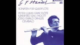 Peter-Lukas Graf - Georg Friedrich Händel (1685-1759) / Sonatas for Flute and Continuo