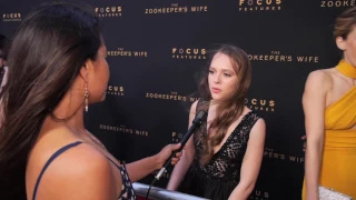 LA Premiere of The Zookeeper's Wife Interview w/ Shira Haas