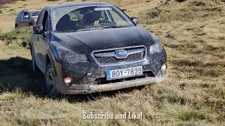 Subaru XV Crosstrek & Dacia Duster recovery from hill climb! #offroad #offroading #4x4 #vs #climbing