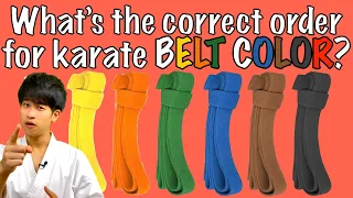 What Is The Correct Karate Belt Order? Belt Colors & Levels