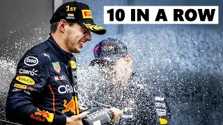 Max Verstappen - 10 F1 Wins in a Row