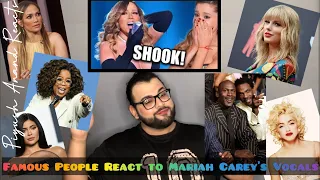 Famous People Reacting to Mariah Carey’s INSANE Vocals - REACTION