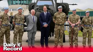 King Charles hands military honour to Prince William at AAC Middle Wallop