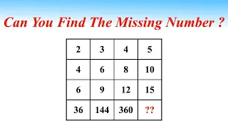 Can You Find The Missing Number ? || Maths Puzzle