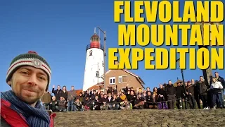 Unser Versuch, den höchsten natürlichen Punkt in Flevoland, NL zu besteigen (7m)