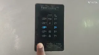 Samsung twin cooling refrigerator setting temperature