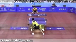 (QF) WANG Liqin vs WANG Hao - 2010 China Open (Full video: set 4)