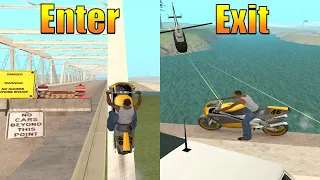 How to Enter and Exit - Cross Bridge in GTA San Andreas With NRG 500 Bike