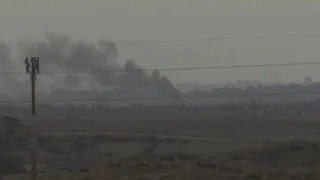 Smoke seen over Gaza Strip as Israel-Hamas war continues