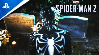 What happens when you visit Aunt May Wearing The Symbiote Suit in Spider-Man 2 PS5