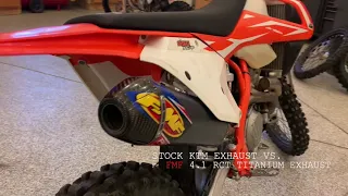 Ktm 350 xcf stock vs FMF exhaust