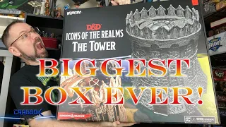 The Tower- Unboxing - Largest Box I've Ever Seen!  From WizKids Icons of the Realms D&D series!