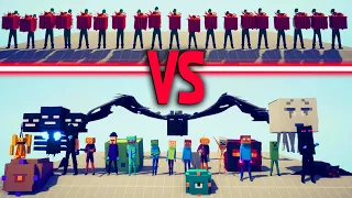 PRESENT ELF Team vs MINECRAFT Team - Totally Accurate Battle Simulator TABS