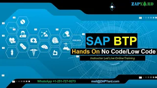SAP BTP - Hands On No Code Low Code Training - April 2nd 2022 Batch