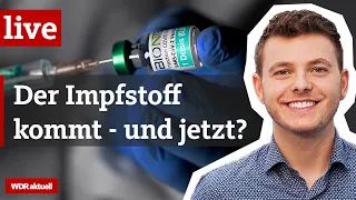 Corona-Impfstoff: Wir beantworten eure Fragen! | Livestream aus dem WDR Newsroom