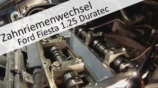 Zahnriemen Ford Fiesta Duratec 1,25l SNJB wechseln ford Zahnriemenwechsel