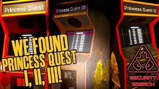 Finding All The Princess Quest Arcade Machines! [Vanny Good Ending] - FNAF Security Breach Part 16