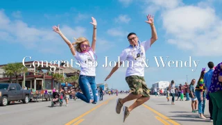 Bruno Mars Flashmob Proposal (Mardi Gras , Galveston,Tx)