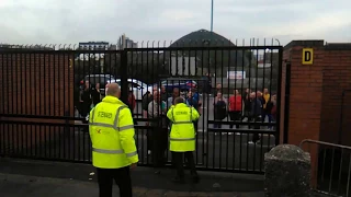 Mansfield Town idiots before Notts County game