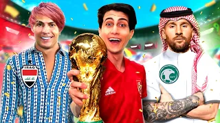 كأس العالم ولكن كل منتخب عربي معاة لاعب خارق 🔥 !!