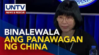 DFA, hindi pinansin ang pahayag ng China na alisin ang BRP Sierra Madre sa Ayungin Shoal