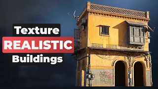 How to texture REALISTIC buildings in Blender #b3d