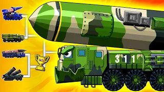 Transformers Tank: MKZT Ballistic Missile fleet strength vs Construction, Missile Launch| Arena Tank