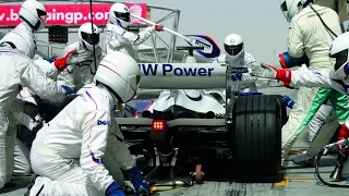 BMW Sauber F1 Team - Pit stop Training. Awesome Sound!