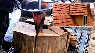 The process of production of wooden shingles. Technology / Процесс изготовления деревянной черепицы