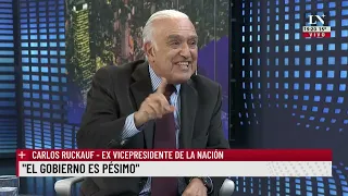 Carlos Ruckauf, ex vicepresidente: "El Frente de Todos va a tener 3 candidatos en el 2023"