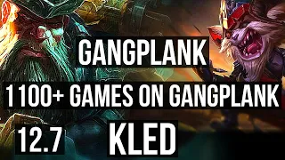 GP vs KLED (TOP) | 4.1M mastery, 6 solo kills, 1100+ games, Legendary | EUW Master | 12.7