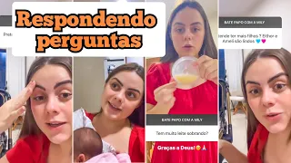 MILY RESPONDE: FEZ LAQUEADURA? QUER TER MAIS FILHOS? FURAR A ORELHA DA AMELÍ? DAR CHUPETA PRA AMELÍ?