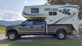 2022 Ford F350 with Wolf Creek 850 Truck Camper