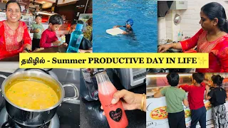 தமிழில் - Summer PRODUCTIVE DAY IN LIFE✨|முட்டை குழம்பு|Healthy Summer Drinks|Day Out with Friends