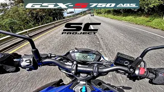 SUZUKI GSX-S 750 Test Ride 🔥🔥| Pure Sound | SC Project | Medina Motors